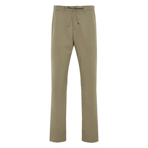 Lyocell Drawstring Pants with Pockets - Canali - Modalova
