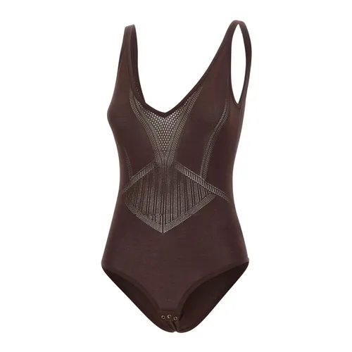 Openwork Knit Bodysuit - Elisabetta Franchi - Modalova