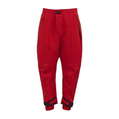 Cargo Pants with Embossed Logo - Dolce & Gabbana - Modalova