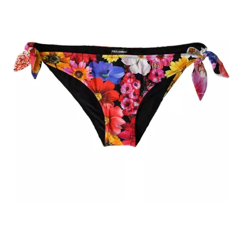 Floral Print Swimsuit Bikini Bottom - Dolce & Gabbana - Modalova