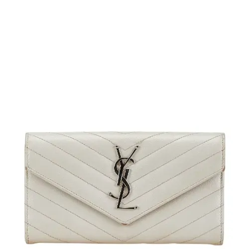 Pre-owned Leather Wallet - Yves Saint Laurent Vintage - Modalova
