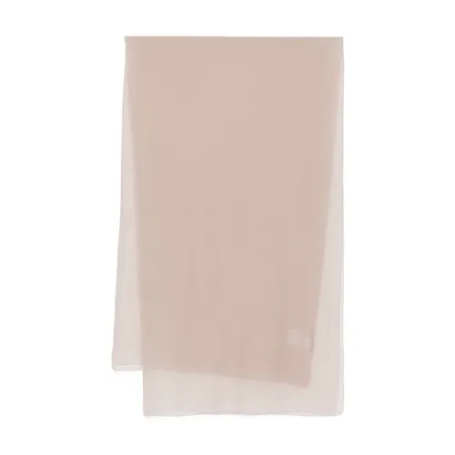Beige Silk Scarf Elegant Chic Accessory - Alberta Ferretti - Modalova