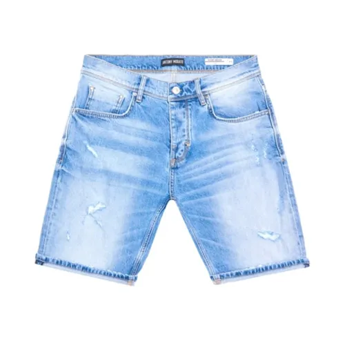 Light Blue Denim Bermuda Shorts - Antony Morato - Modalova