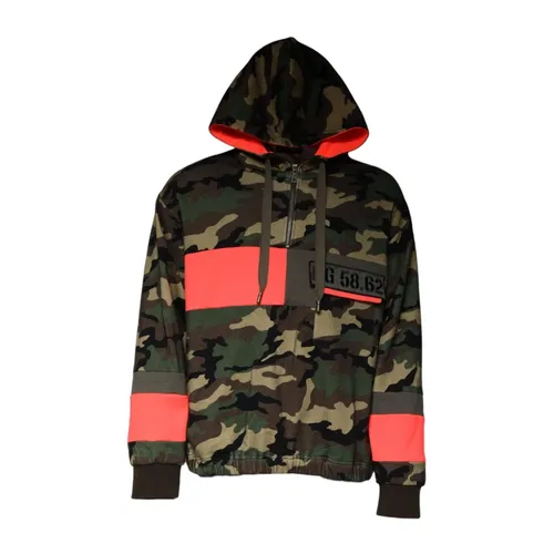 Camouflage Print Hoodie - Dolce & Gabbana - Modalova