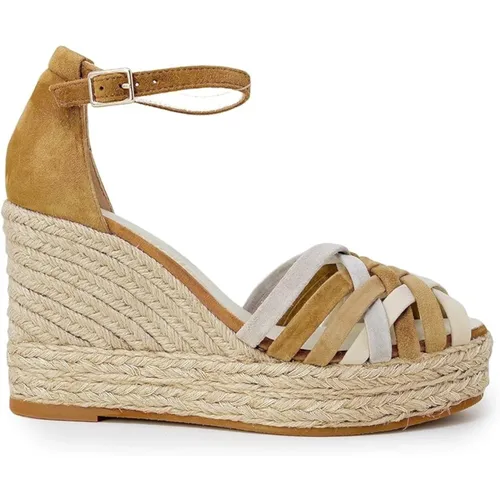 Brown Flat Shoes - Espadrilles - Modalova