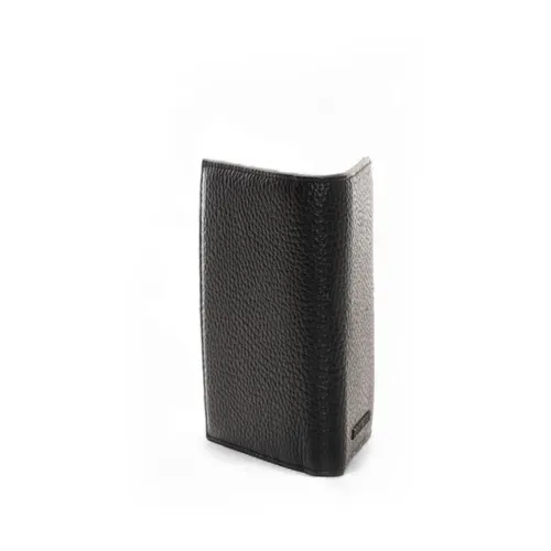 Tumbled Leather Card Holder - Emporio Armani - Modalova