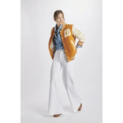 Orange College Bomber Jacket - Drome - Modalova