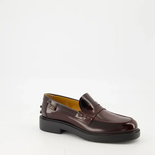 Black Leather Slip-On Moccasins - Tod's - Modalova
