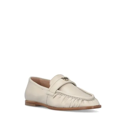 Beige Leather Loafers - Casual Style - Pinko - Modalova