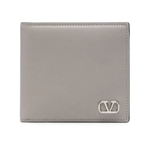 Mini Vlogo Card Case in Grey - Valentino - Modalova