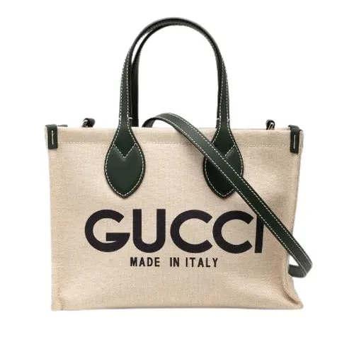 Pre-owned Canvas Tote Bag - Gucci Vintage - Modalova