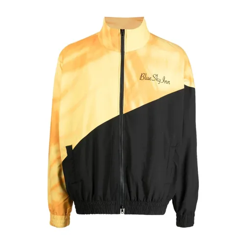 Two-Tone Embroidered Logo Jacket - Blue Sky Inn - Modalova