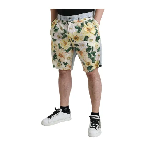 Floral Print Bermuda Shorts - Dolce & Gabbana - Modalova