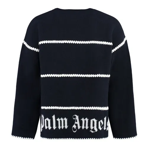 Knit Wool-Blend Pullover - Palm Angels - Modalova