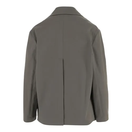 Stretch Cotton Double-Breasted Jacket - F.It - Modalova