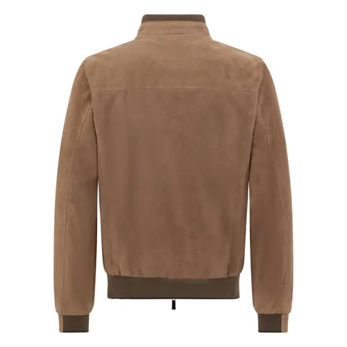 Leather Bomber Jacket - Moorer - Modalova