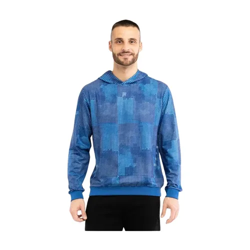 Polyester Sweatshirt with Ribbed Hem and Cuffs - Fila - Modalova