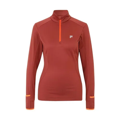 Polyester Sweatshirt with Ribbed Hem and Cuffs - Fila - Modalova