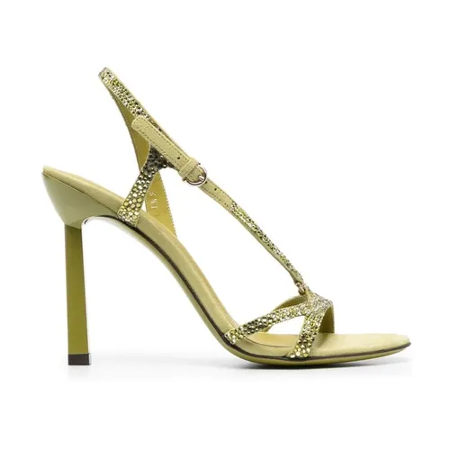 Gancini Rhinestone Sandals - Ferragamo - Modalova