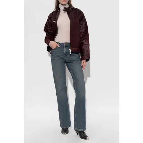 Salita Leather Jacket - Samsøe Samsøe - Modalova
