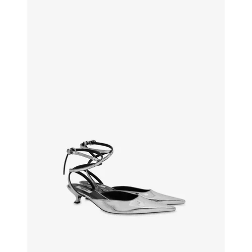 Mirror effect pumps - Moschino - Modalova
