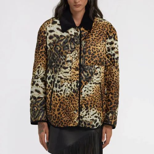Leopard Print Jacket for Women - Roberto Cavalli - Modalova