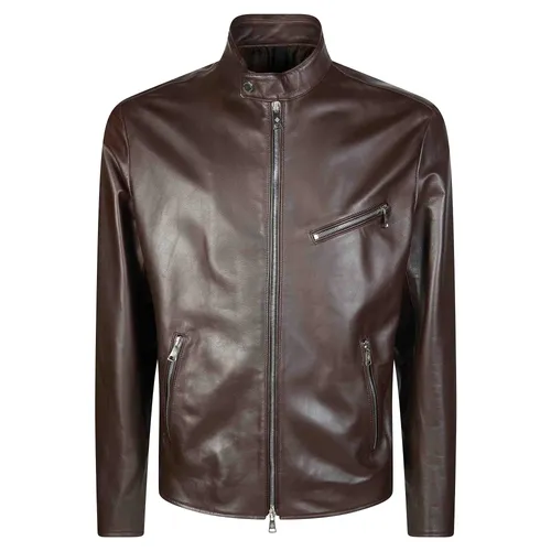 Lambskin Biker Jacket - Tagliatore - Modalova