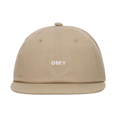 Bold Twill Flat Brim Cap - Obey - Modalova