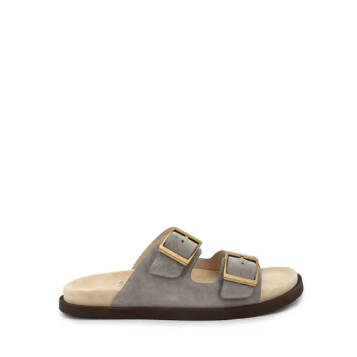 Suede Sandal - Brunello Cucinelli - Modalova