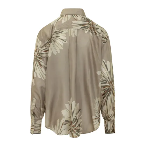 Floral Patterned Shirt - Brunello Cucinelli - Modalova