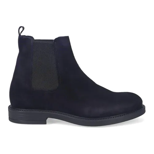 Blue Suede Boots for Men - Sangiorgio - Modalova