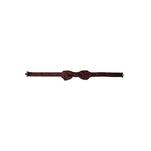 Red Silk Adjustable Neck Men's Bow Tie - Dolce & Gabbana - Modalova