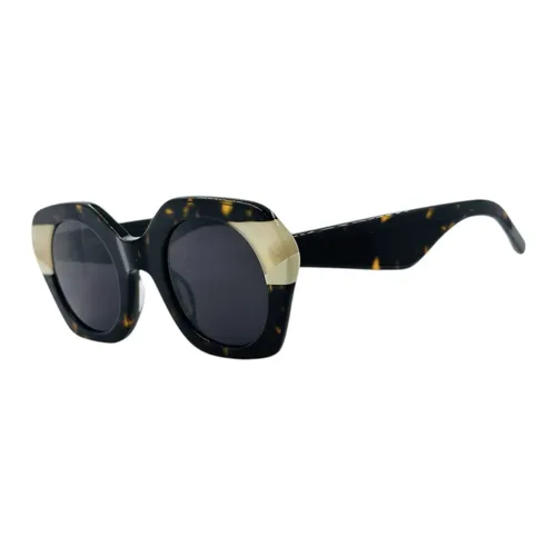 Hexagonal Handmade Sunglasses - Dark Brown - Kaleos - Modalova