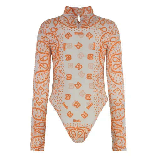 Keyhole Bodysuit with Back Button Fastening - Rhude - Modalova