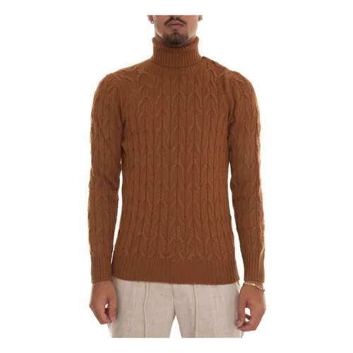 Cable Knit Turtleneck Pullover Italy Wool - Gran Sasso - Modalova