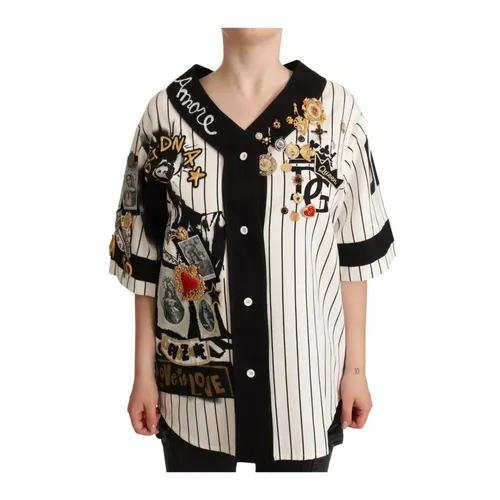 Camisa Crystal Charms Amore - Dolce & Gabbana - Modalova