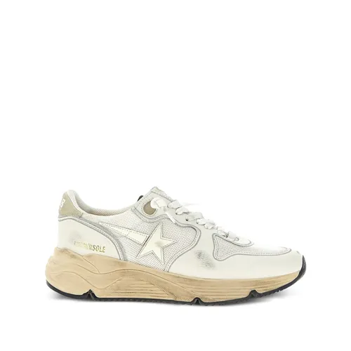White Star Patch Lace-Up Sneakers - Golden Goose - Modalova