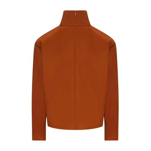 High Neck Long Sleeve Top - Saint Laurent - Modalova