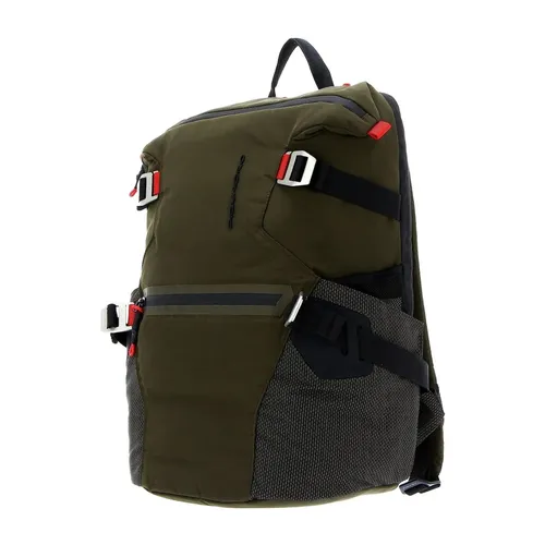 Eco-Friendly Green Polyester Backpack - Piquadro - Modalova