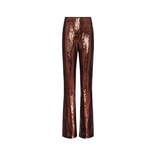 Flared Sequin Trousers - L'Agence - Modalova