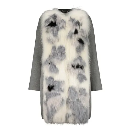 Luxury Cashmere Fox Fur Coat - Fendi - Modalova
