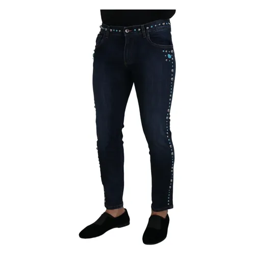 Studded Opulence Denim Jeans - Dolce & Gabbana - Modalova