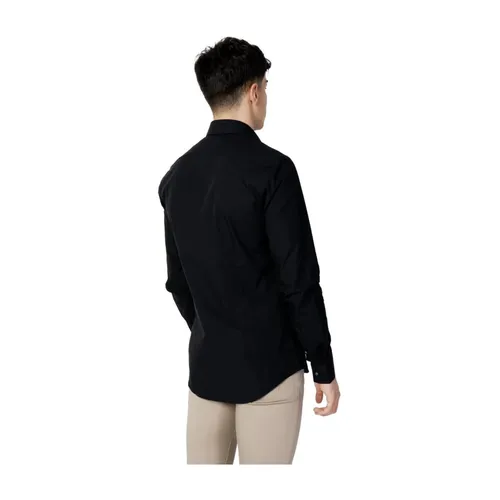 Camicia Nera in Cotone a Maniche Lunghe - Calvin Klein - Modalova