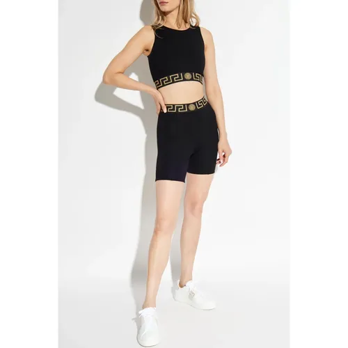 Shorts con logo - Versace - Modalova