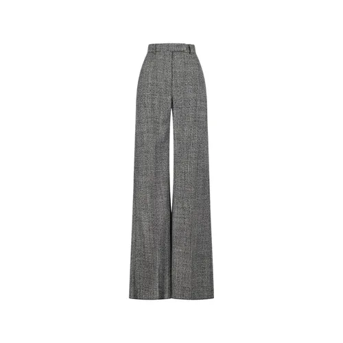Grey Beige Wool Mouline Pants - Valentino Garavani - Modalova