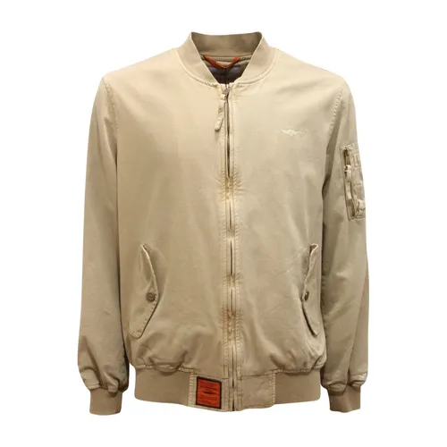 Beige Cotton Mac Jacket - Bombers Original - Modalova
