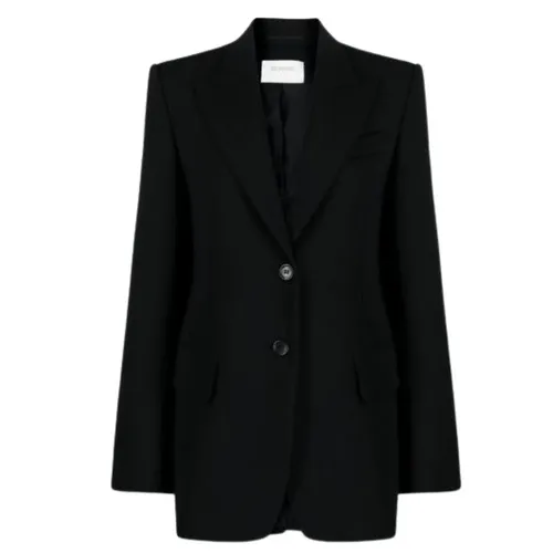 Black Wool Stretch Blazer - Sportmax - Modalova
