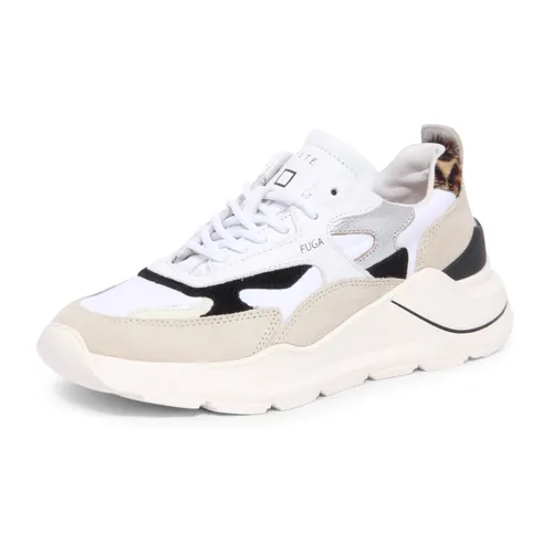 White Leopard Nylon Shoes - D.a.t.e. - Modalova