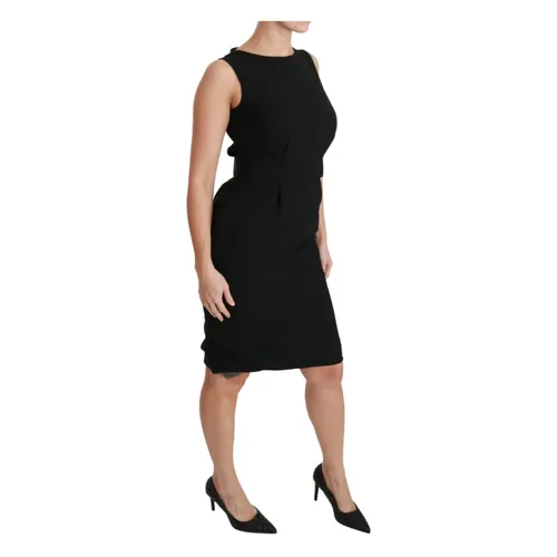 Black Sheath Stretch Formal Dress - Dolce & Gabbana - Modalova
