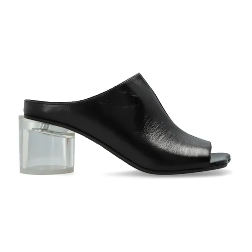 Leather Heeled Mule - MM6 Maison Margiela - Modalova